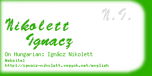 nikolett ignacz business card